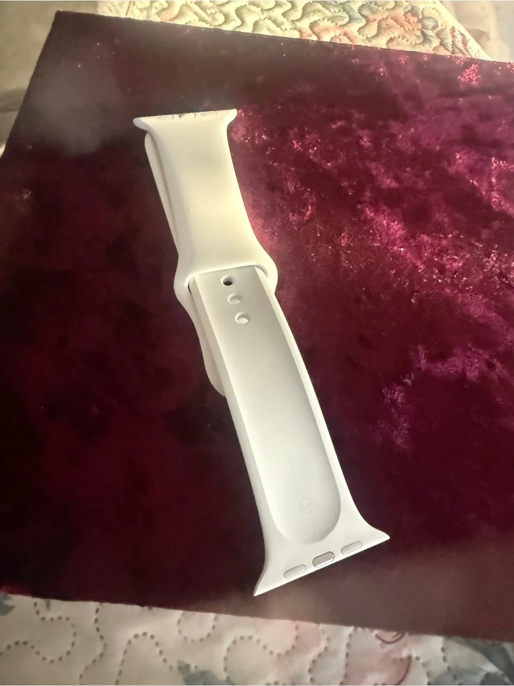 White Silicone Watch Band